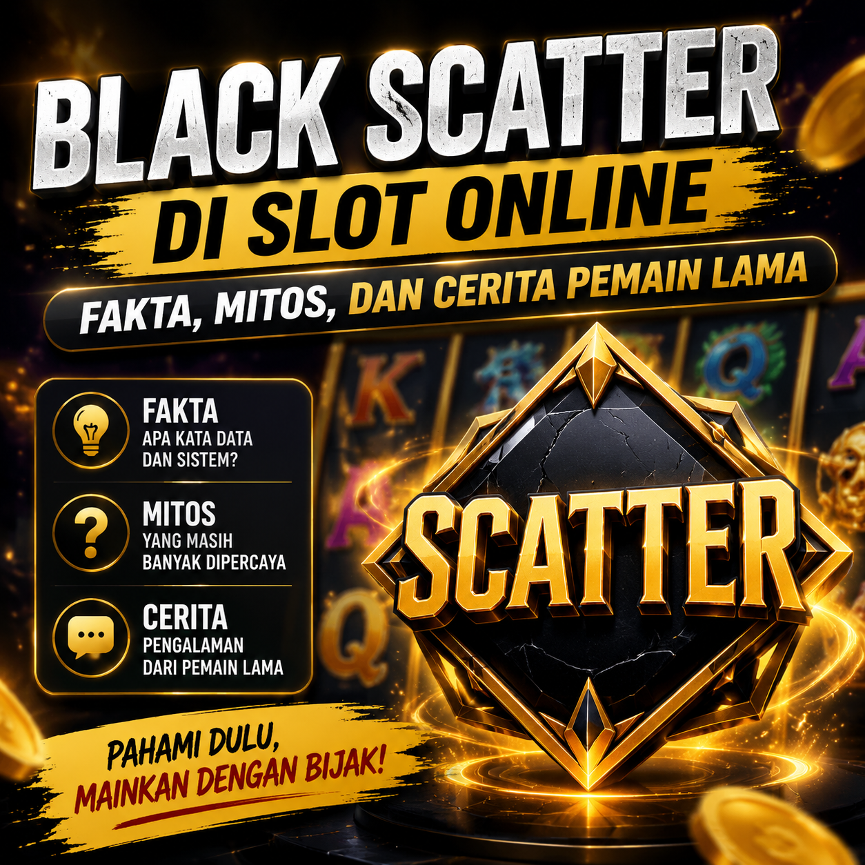 Black Scatter di Slot Online, Fakta, Mitos, dan Cerita Pemain Lama