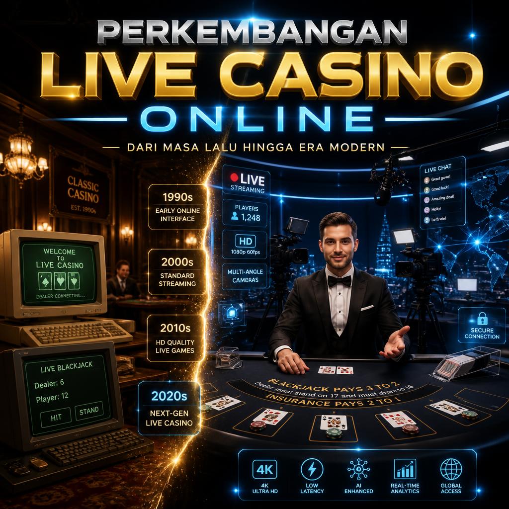 Perkembangan Live Casino Online Dari Masa ke Masa Hingga Kini