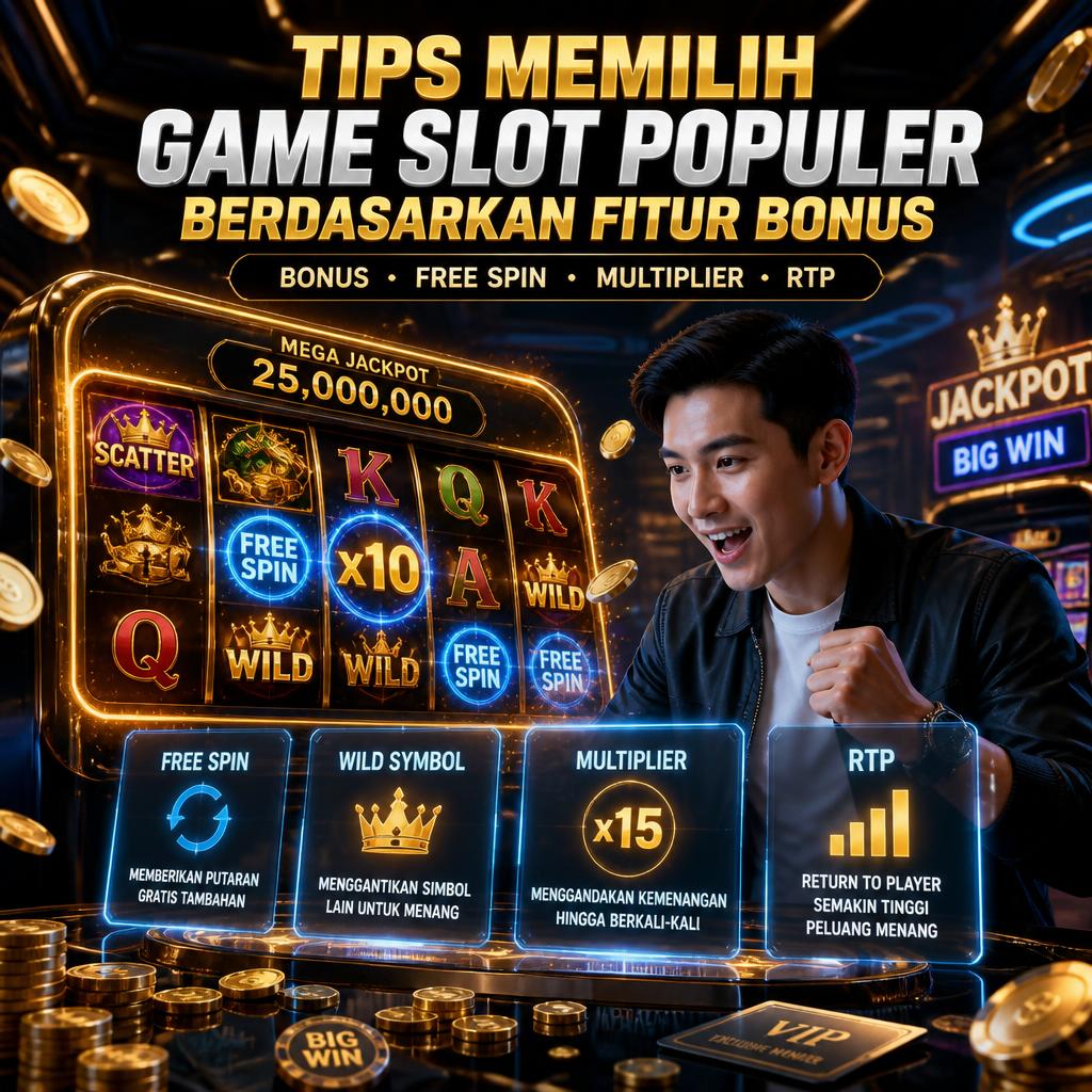 Tips Memilih Game Slot Populer Berdasarkan Fitur Bonus